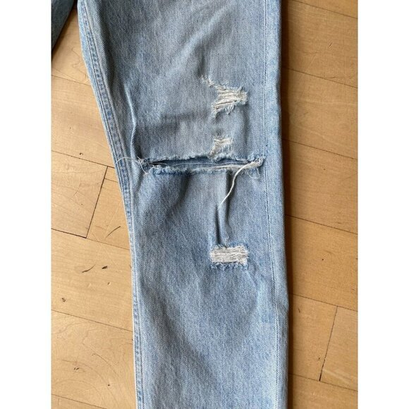 AGOLDE blue "Jamie" Womens jeans sz 26 distressed light blue - Picture 2 of 8
